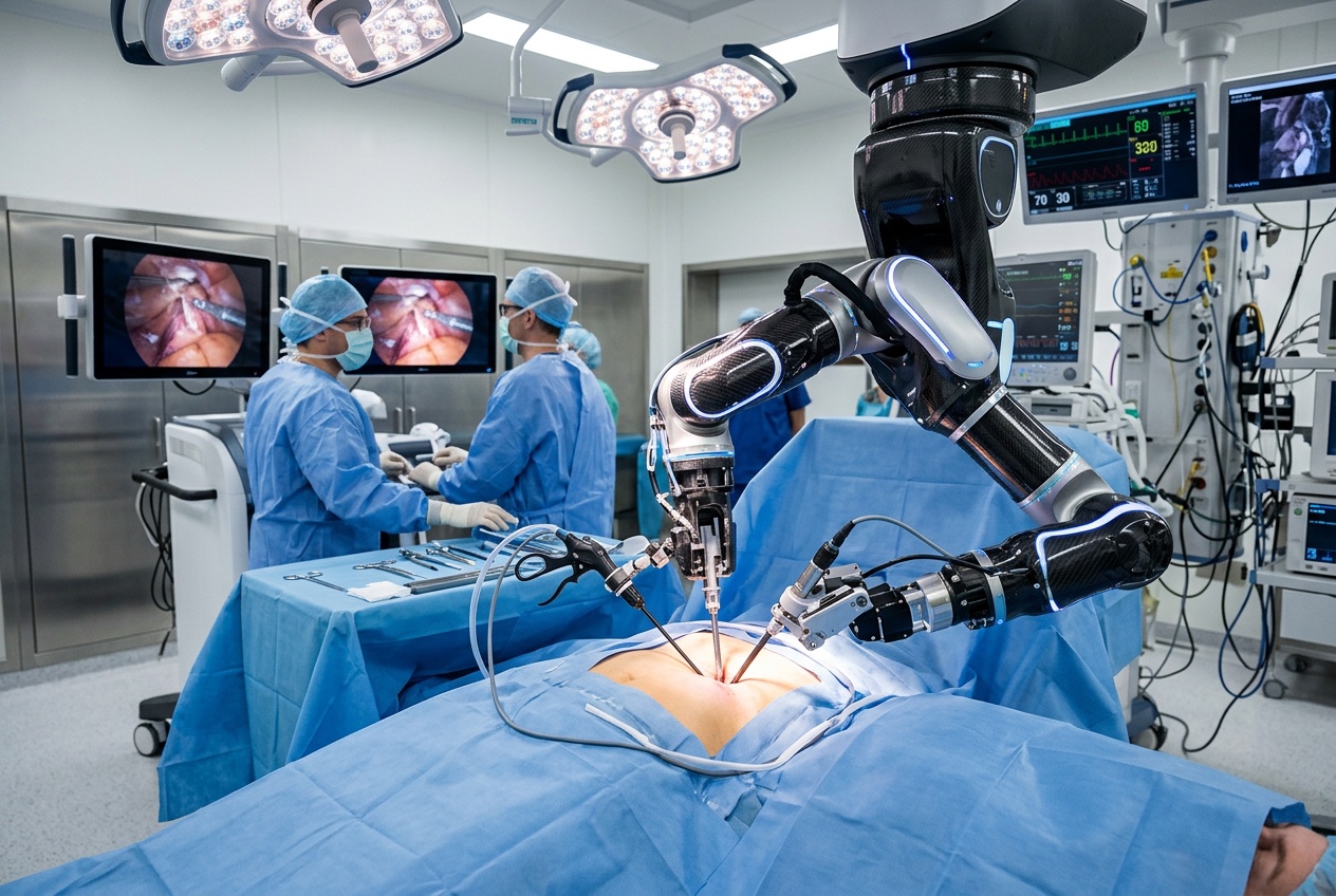 Advanced robotic surgical system performing precision surgery